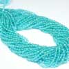 Natural Blue Apatite Smooth Round Ball Beads Strand Length is 13 Inches & Sizes from 4mm approx 